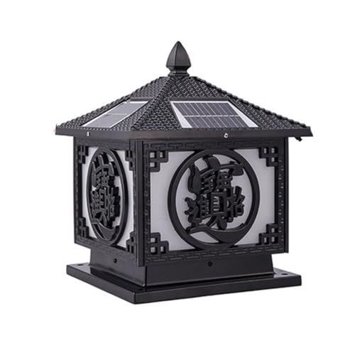 Luz de poste cuadrada con base de montaje para iluminar columnas oscuras 2