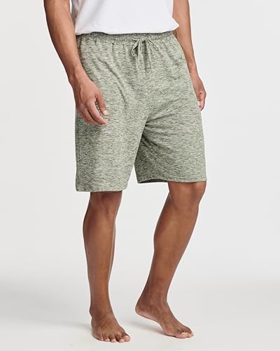 Image of 3 Pack Men's Pajama Shorts Sleep Lounge Casual PJ Comfy Cooling Pockets | Available In Big & Tall, Soft, Stretchy, Breathable, Elastic Waist, Athletic, Gym, Workout, Sweat, Summer, Night, Bottoms