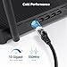 Cable Matters 10Gbps Snagless Cat 6 Ethernet Cable - 75ft, Cat 6 Cable, Cat6 Cord, Ethernet Cord, Black
