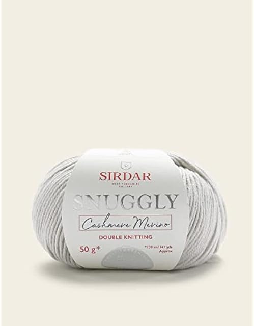 Sirdar Snuggly Cashmere Merino DK Double Knitting, Silver (467), 50g
