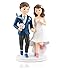 Godie - Figura Novios para pastel, tarta de Boda - Poliresina, Mod. Running