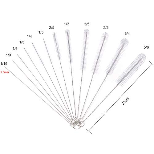 Vicloon Reinigungsbürsten, 12 Stück 21 cm Lange Bürsten, Flasche Reinigungsbürsten Milchschlauchbürste Nylon… – Bild 3
