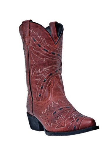 Dan Post Boots Girls' Sidewinder DPC3135,Red Leather,US 5 M