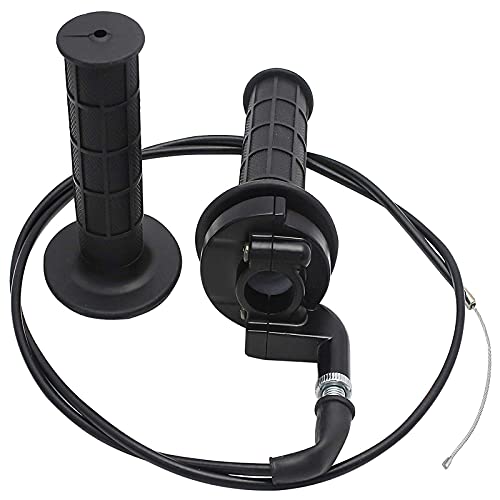 New Twist Throttle Accelerator Handle Gripsand Bent Cable Set for Mini Baja Doodlebug MOTOVOX MBX10 MBX11 and WARRIOR MB165 MB200 5.5HP 6.5HP196cc