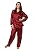 Up2date Fashion Women's Animal Print Pajama Set, 5 Prints in Classic Style, Style#PJ-12 (S, Red Tiger)