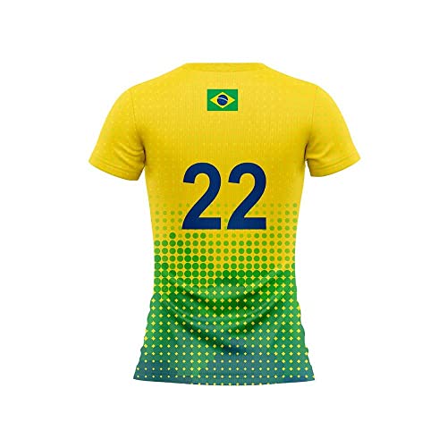 Camisa Feminina Especial da Copa Verde e Amarela - Mar Negro M