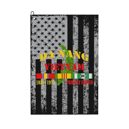 AMZKHBQ Vietnam Veteran Da Nang Microfiber Golf Towel,