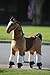 Genuine MEDALLION - My Pony Ride On Real Walking Horse for Children 3 to 6 Years Old or Up to 65 Pounds (Color Small Brown Horse) for Boys and Girls
