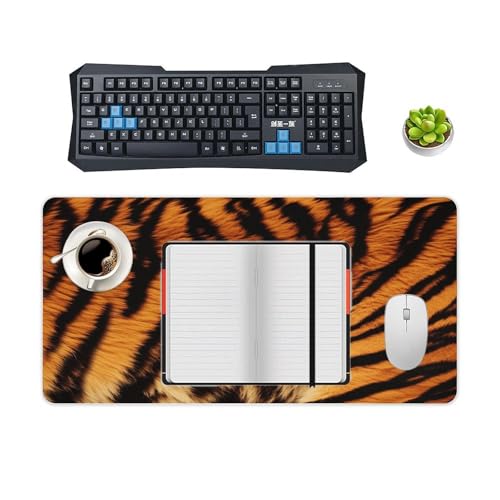 Mouse Pad Grande de Goma con Diseño Rayas Tigre miniatura 4