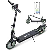 isinwheel S9Pro E Scooter con permiso de circulación, motor E de 350 W, batería de 7,5 Ah hasta 30 km de alcance, neumáticos de 8,5 pulgadas, aplicación y pantalla LED, patinete eléctrico para adultos