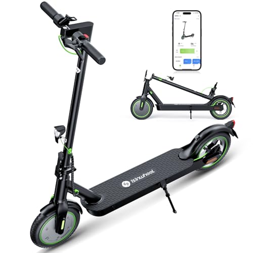 isinwheel S9Pro E Scooter mit Straßenzulassung 350W Motor E Roller 7.5Ah Akku bis 30km Reichweite 8.5 Zoll Reifen APP & LED-Display Elektroscooter für Erwachsene
