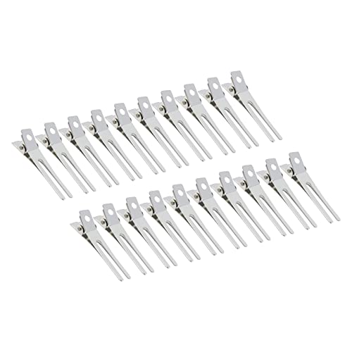 Confezione da 20 fermagli per capelli a doppia punta, 4,6 cm, fermagli per capelli a becco d'anatra, forcine per capelli in metallo, forcine per capelli, sezione arricciatura, per donne e parrucchieri