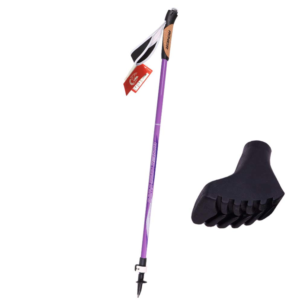 GSP Bastoni da Passeggio per Esterni Impugnatura Dritta per Esterni Sughero telescopico da Trekking Bastone da Nordic Walking Bastoncini da Trekking in Carbonio 88-135CM