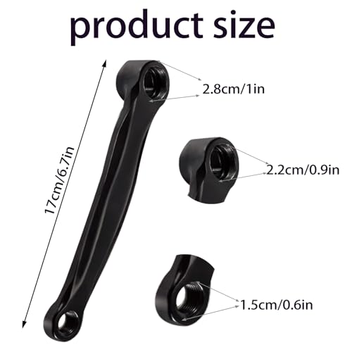 Vyooxcy 2 PCS Bike Wheel Crank Armg for 170 mmRoad Bike Round Hole Crank,Mountain Bike Tooth Plate Crank Replacement