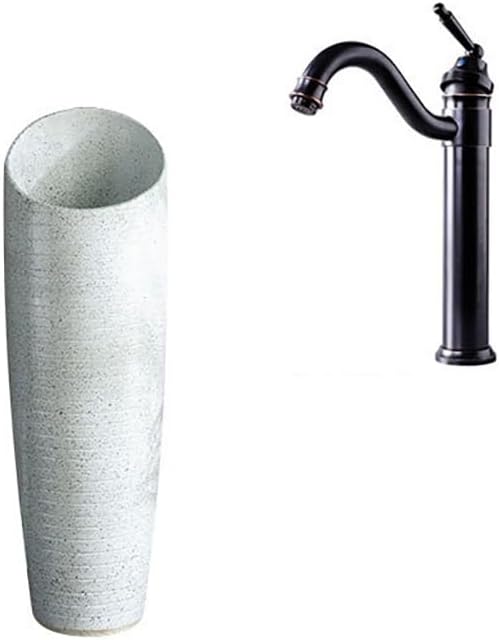 Bathroom Countertop Vessel Sink Pedestal Sink Indoor Wash Basin, Garden Home Outdoor Bathroom Pedestal Sink Vanity