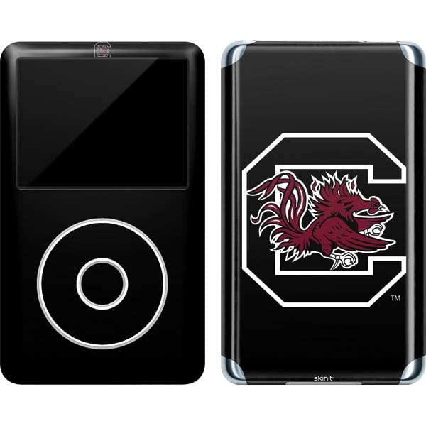 Skinit Decal MP3 Player Skin Compatible with iPod Classic (6th Gen) 80GB - Officially Licensed College South Carolina Gamecocks Logo Black Design