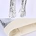 Eaarliyam High Temperature Gloves,Aluminum Foil Gloves High Temperature Heat Resistant Gloves for Radiation Resistant Thermal Insulation Silver 1 Pair