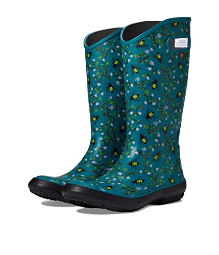 Bogs Women's Rainboot-Bees Rain Shoe, Dark Turquoise, 9 #TOP3