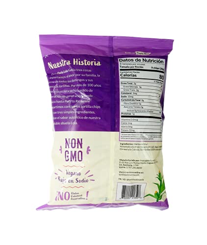 Tortilla Chips Doña Lola: Non-Gmo White Corn, Gluten-Free, Plant-Based, Low Sodium, No Preservatives, 2-Pack, 8Oz Each | New Crushing-Free Box #TOP1