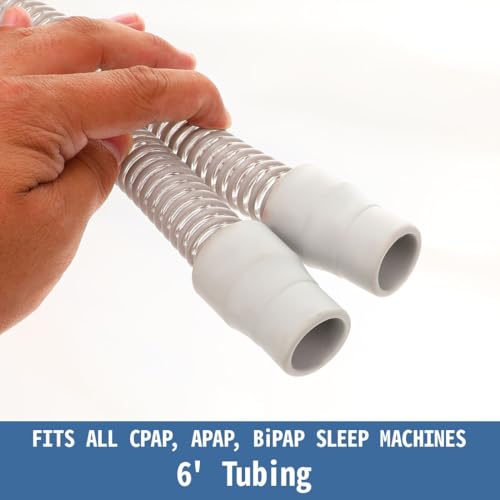 CPAP-Schlauch 180cm Universeller Beatmungsgeräteschlauch Atemgerät Schlauch Kunststoff Beatmungsgerät Zubehör, 22mm Schlauchanschluss