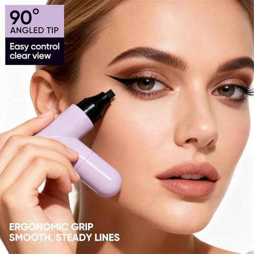 Set de Eyeliner con Sello Rotatorio, Líquido Negro miniatura 2