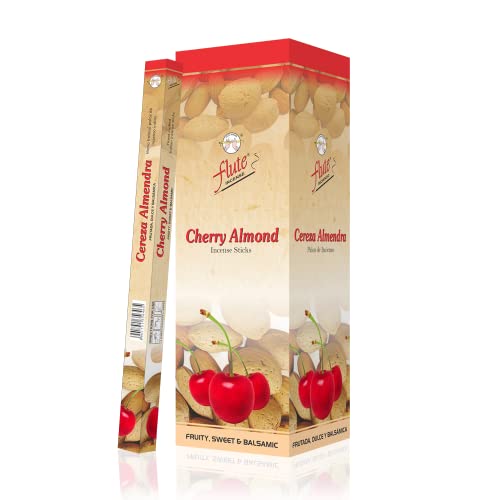 Flute Incense Stick - Total 200 Sticks Box (Cherry Almond) #TOP8