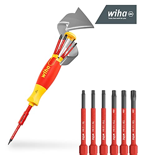 Wiha Schraubendreher Set LiftUp electric 6-tlg. mit verstaubarem Bit Set (41157) I Schraubenzieher Satz mit Bit Magazin aus slimBits für… – Ansicht 2