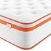 TeQsli 6FT Super King Mattress 10.6 Inch Memory Foam Pocket Spring Hybrid