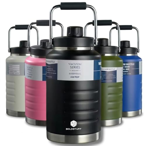 Image of Thermosteel Water Jug Insulated Tumbler with Magnet Lid 2100ml, Water from Bottle for Travel, Home, Office, School, Gym, Hotel and Dhaba 12+ Hours Hot and 18+ Hours Cold (Black)