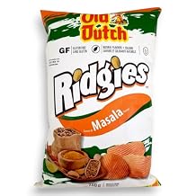 Old Dutch Ridgies Masala Flavored Potato Chips, 200g/7 oz