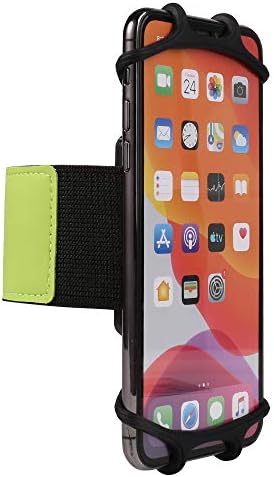 Sport Running Wristband Phone Holder 360°Rotatable Forearm Armband for Samsung Galaxy Note 20 S20 S21 S22 S23 Plus Fe A53 A33 A22 A11 A51 A52, OnePlus Nord N20 9 8T, BLU View 2, Nokia C01 Plus (Green)