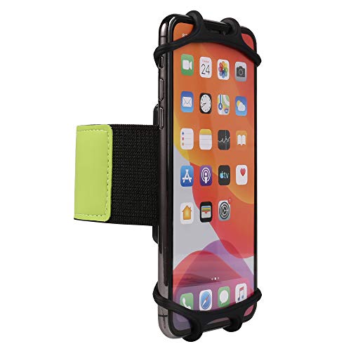 Sport Running Wristband Phone Holder 360°Rotatable Forearm Armband For Samsung Galaxy Note 20 S20 S21 S22 S23 Plus Fe A53 A33 A22 A11 A51 A52, Oneplus Nord N20 9 8T, Blu View 2, Nokia C01 Plus (Green) #TOP23