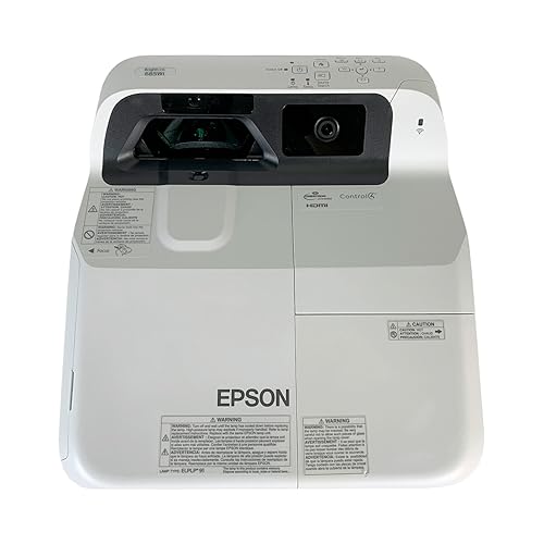 Epson BrightLink 685Wi Projector Ultra Short Throw 1080p H741A ECO, Bundle HDMI Cable, Remote Control, Power Cable (Renewed)