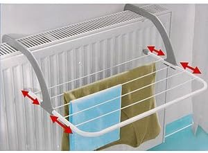 Gagitech 2788990 Radiator Airer With 5 Adjustable Arm For Drying Cloth, Max Temp 70c