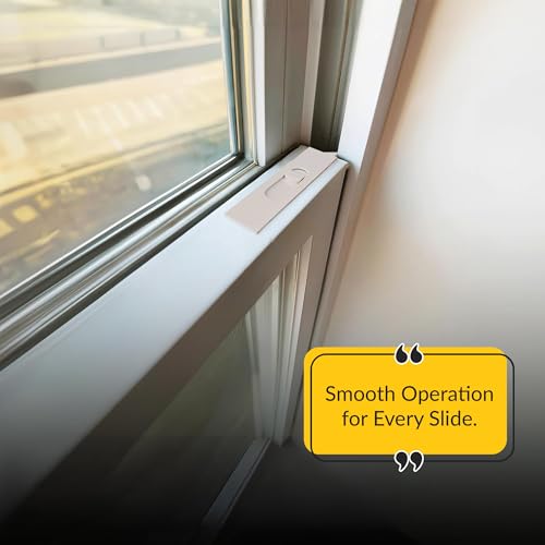 Brixwell Snap in Tilt Latch Left and Right Pair, Plastic Material, White Finish, 2-21/32\" Length, 3/32\" Stile Snap Size, 3/8\" Nose Size, Suitable for Tilt Window Applications, Easy Replacement Use