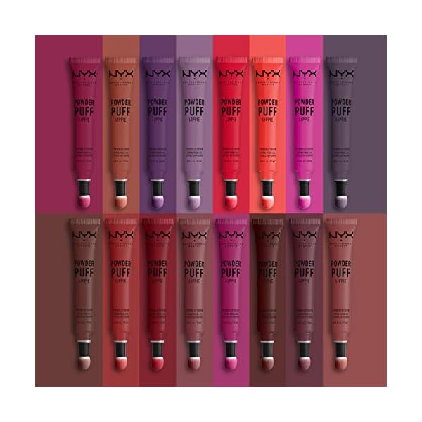 NYX PROFESSIONAL MAKEUP Powder Puff Lippie Lip Cream, Liquid Lipstick - Pop Quiz (Berry)