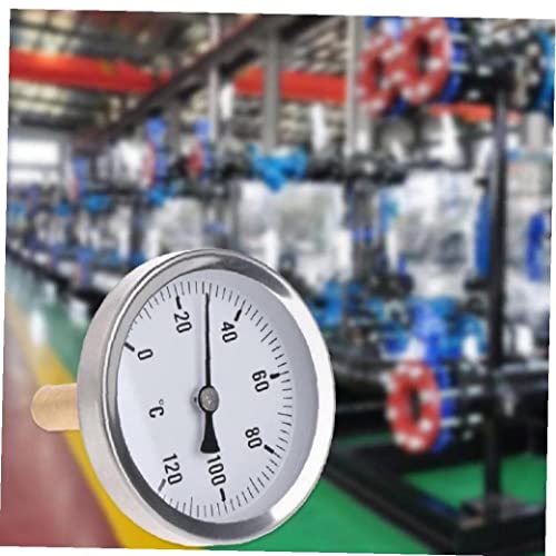 zalati Thermometer mit 63 mm Zifferblatt, horizontales Aluminium-Temperaturmessgerät für Flüssigwasser, Öltank