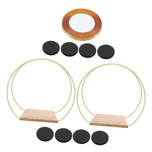 Cercles Floraux Métalliques Dorés haut de gamme de 30 CM pour Décoration Table