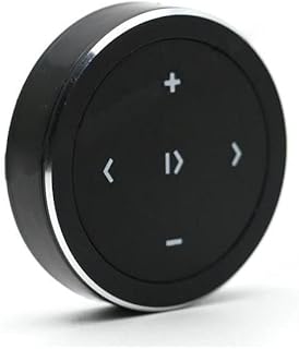 YuYue Electronic Wireless Bluetooth Media Button Remote Selfie Control Car Motorcycle Steering Wheel Music for iPhone or Android with Mount