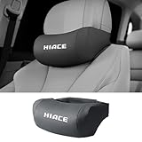 ハイエース 適用 車用 首クッション 疲労軽減 通気性 首枕 ハイエース 200系 GR 1～7型などに 対応 車 ネックリラックス 頸椎サポート 人間工学設計 車載ネックパッド ヘッドレスト 取付簡単 PUレザー ネックピロー 長時間運転の方に 首こり対策 (ブラック,ハイエース 適用)