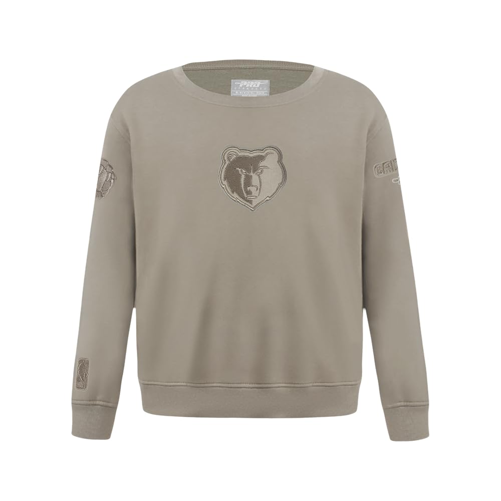 Pro Standard Big Boys NBA Boston Celtics Neutral Crewneck Sweatshirt Taupe L