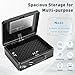 KYODOLED Safe Box with Digital Keypad Lock, Lock Box with Code for Personal Items, Metal Security Box for Cash, Passport, Jewelry, Ideal for Home, Office, Garage Sale, 11.8'' x 9.4'' x 3.5'', Black