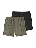 Schiesser Herren 2 Pack Boxershorts Baumwolle Jersey Weich - Jerseyboxer Boxershorts, Sortiert 5, M EU