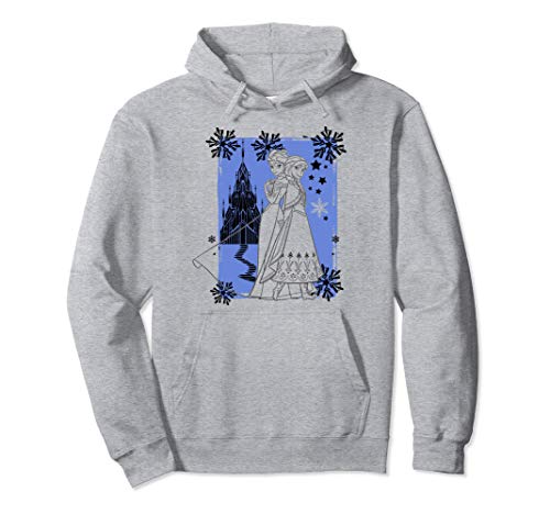 Disney Frozen Anna And Elsa Winter Castle Pullover Hoodie Disney Frozen Anna And Elsa Winter Castle Pullover Hoodie