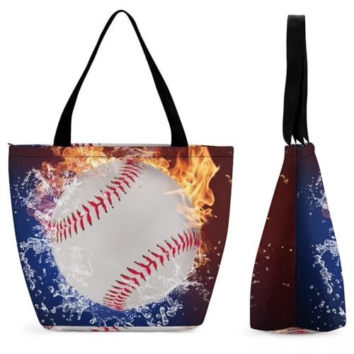 Sac de voyage Baseball Eau-Feu le cadeau d'anniversaire idéal pour femme