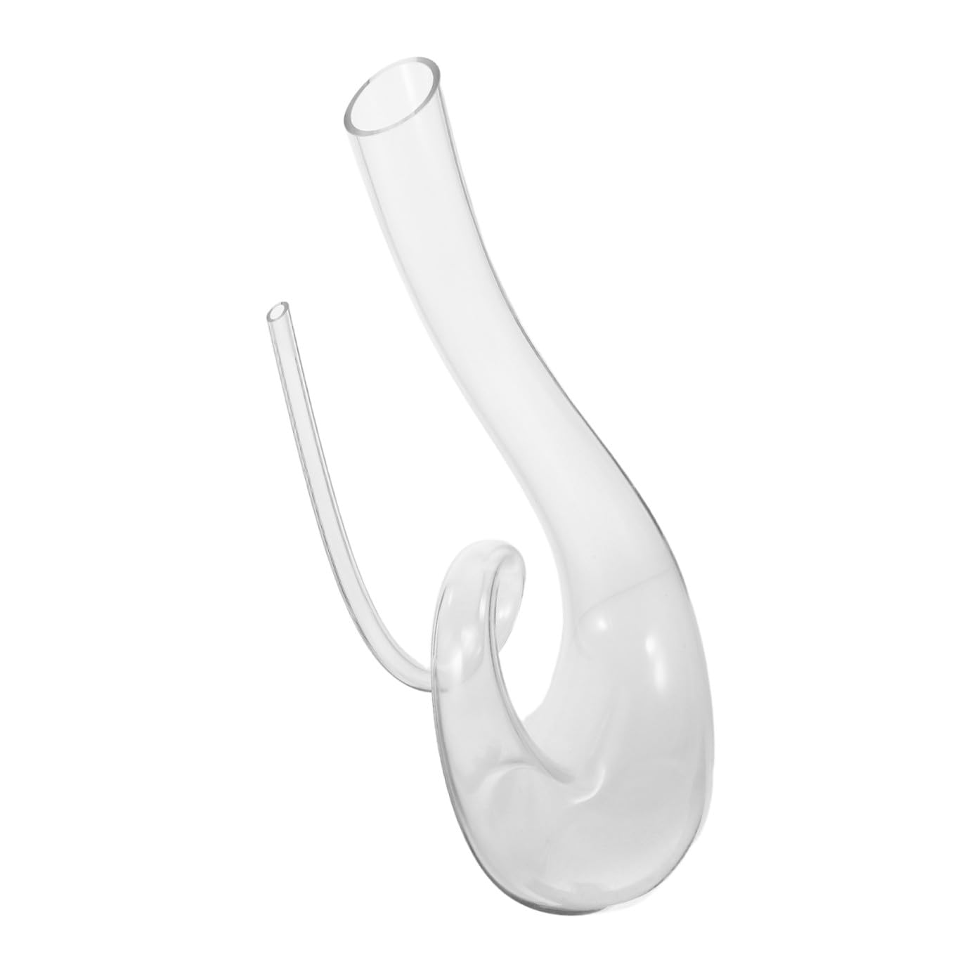 TOYANDONA Decanter in Vetro Cristallo senza Piombo Trasparente Caraffa Stabile per Vino Rosso e Bianco Dispenser Elegante per Casa Ristorante e Bar
