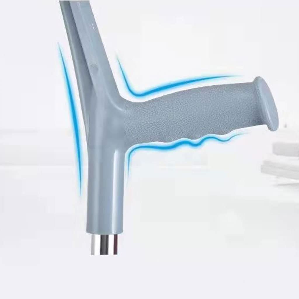 Bastón Muletas de Codo Abierto Muletas de Brazo Rehabilitación de fracturas for jóvenes Muletas Dobles telescópicas Antideslizantes Ligeras Muletas for Axilas Andador
