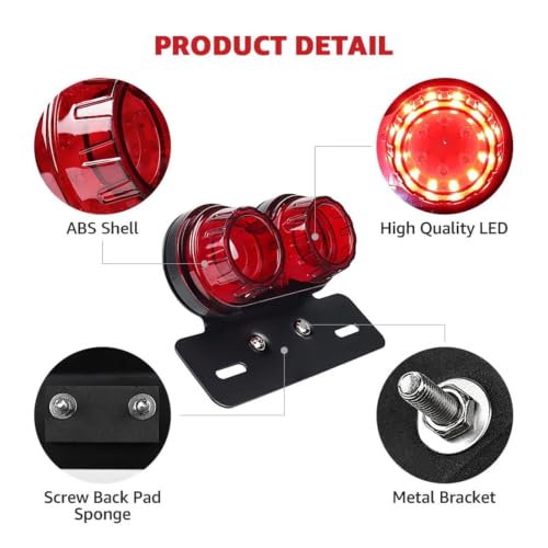 Feu stop NMAX 125 clignotants et éclairage plaque intégrés 12V - 6