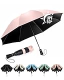 Chakipee Paraguas plegable Antiviento mujer - Paraguas invertido resistente al viento, Paraguas de viaje automático portátil compacto hombre, revestimiento de 210T, resistente a los rayos UV