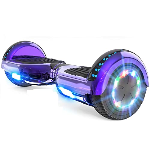 FOXSPORT Hoverboard,Hoverboard mit LED und Bluetooth, e-Scooter, self Balance Scooter, smart Board, hoverboards, Kinder Geschenk, Hoverboard mit Bluetooth(Purple) Cover